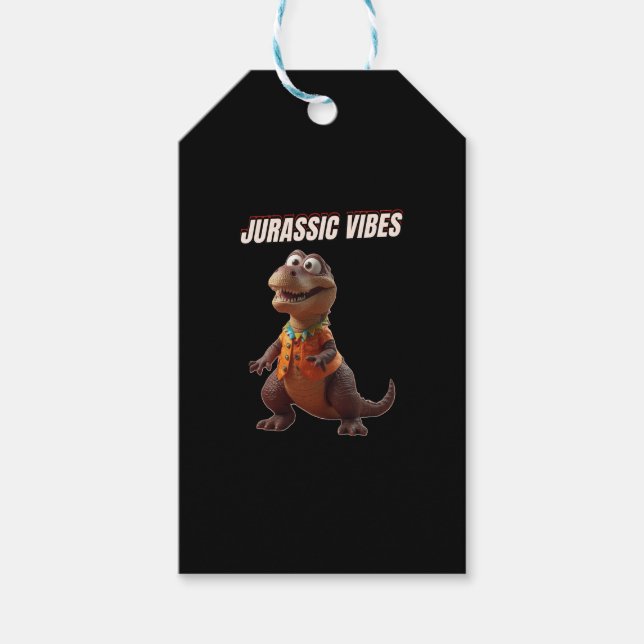 Jurassic Vibes Geschenkanhänger (Vorderseite)