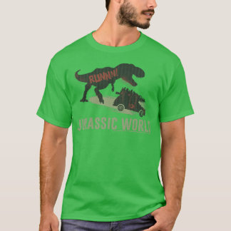 Jurassic World Christmas TRe Tree Car Chase T-Shirt