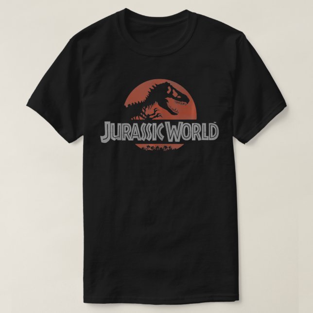 Jurassic World Classic Red Logo T-Shirt (Design vorne)