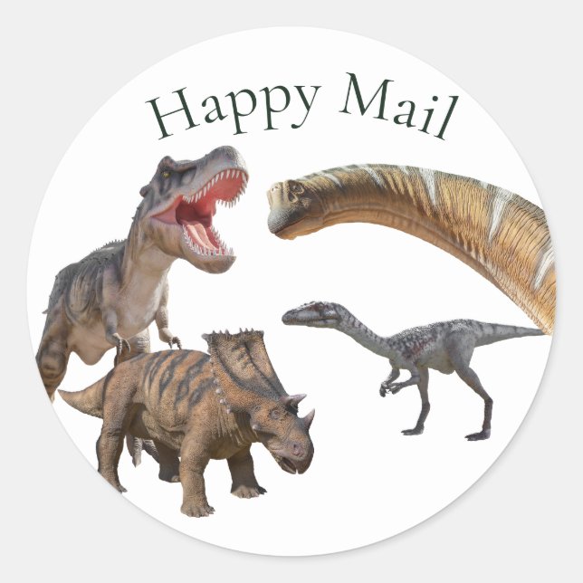 Jurassic World Dinosaurier Runder Aufkleber (Vorderseite)