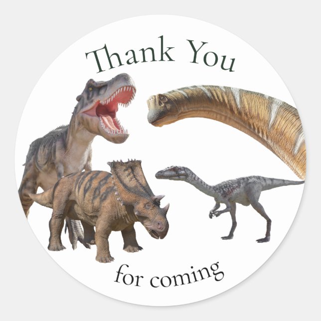 Jurassic World Dinosaurier Runder Aufkleber (Vorderseite)