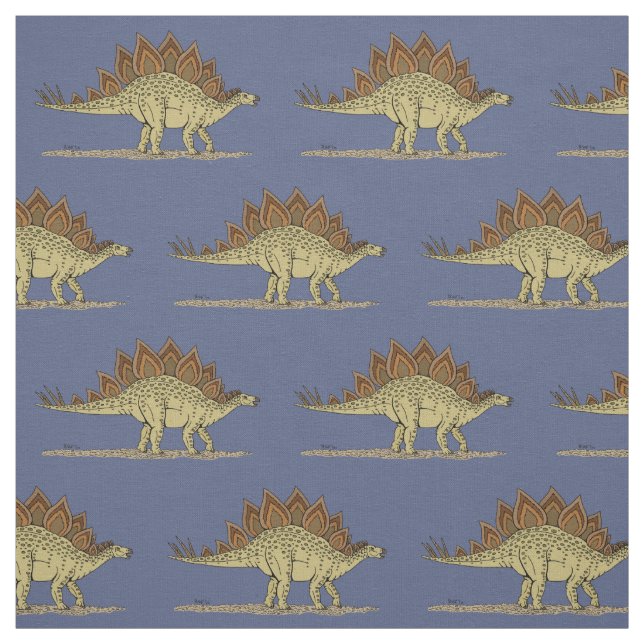Jurassisch-Dinosaurier-Stegosaurus Stoff (Muster)
