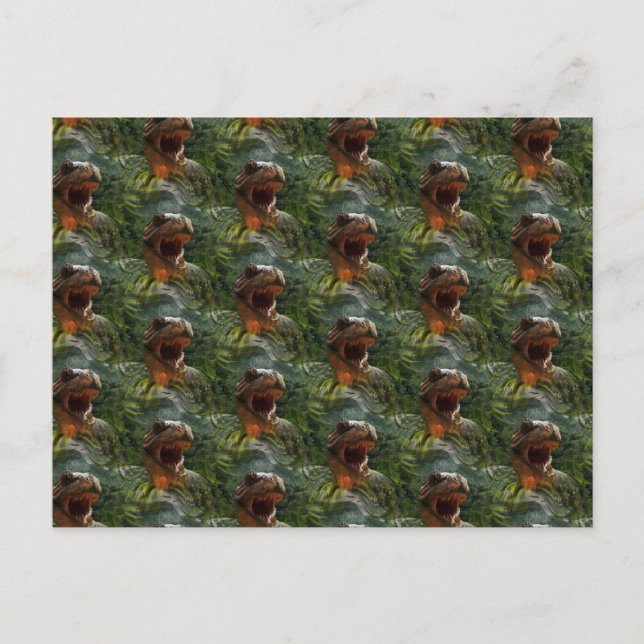Jurassische Dinosaurier Postkarte (Vorderseite)