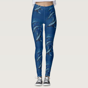 Jurassische Ichthyosaurier-Leggings. Leggings