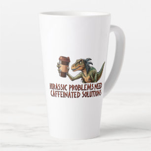 Jurassische Probleme brauchen koffeinierte Lösunge Milchtasse