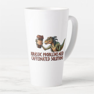 Jurassische Probleme brauchen koffeinierte Lösunge Milchtasse