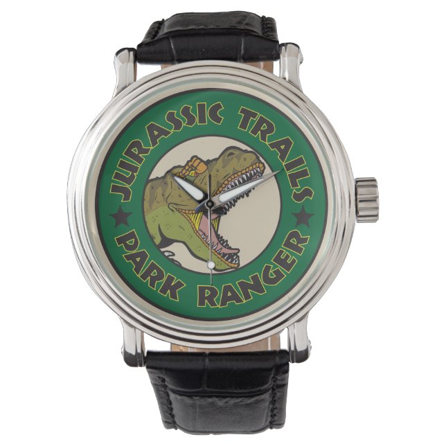 Jurassische Wanderwege Park Ranger Wristwatch Armbanduhr (Vorderseite)