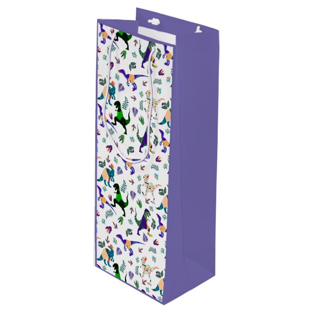 Jurassische Welt Geschenktüte Für Weinflaschen (Vorderseite Schrägansicht)