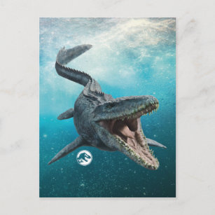 Jurassische Welt   Mosasaurus Postkarte