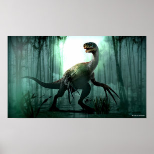 Jurassische Welt   Therizinosaurus in Wald Poster