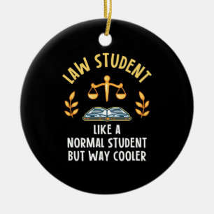 Jurastudenten Cooler Keramik Ornament
