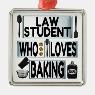 Jurastudenten Lieben Backen Ornament Aus Metall