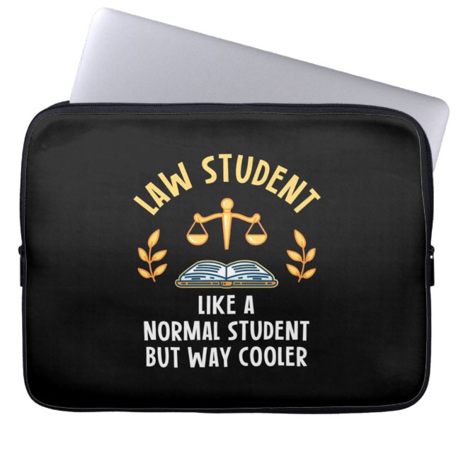 Jurastudenten sind Cooler Laptopschutzhülle (Vorderseite)