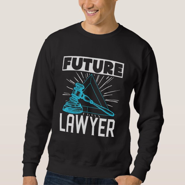 Jurastudentin Künftiger Anwalt Sweatshirt (Vorderseite)