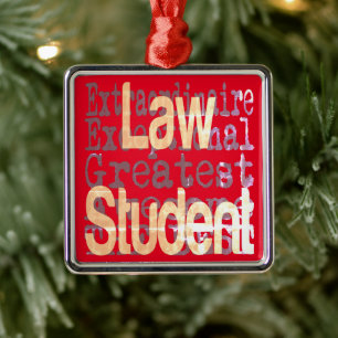 Jurastudentin Ornament Aus Metall