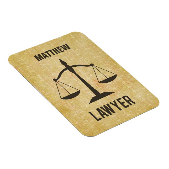 Jurastudium Abschluss Glückwunsch Skala der Justiz Magnet (Rechte Seite)