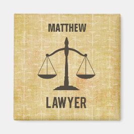 Jurastudium Abschluss Glückwunsch Skala der Justiz Magnet