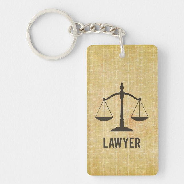 Jurastudium Abschluss Glückwunsch Skala der Justiz Schlüsselanhänger (Vorderseite)
