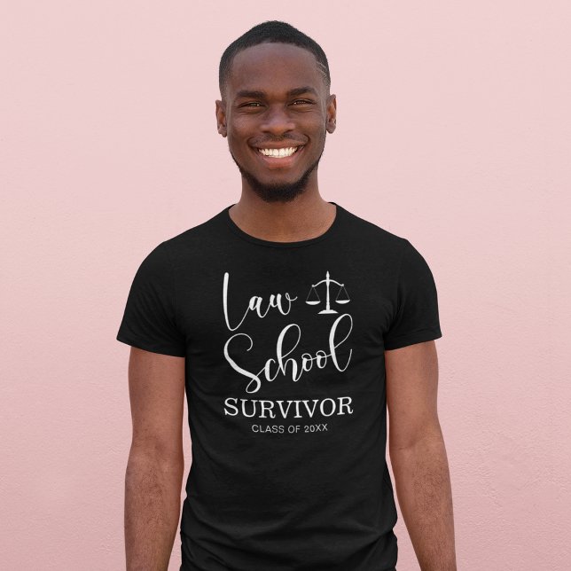 Jurastudium Survivor Funny Graduate T-Shirt (Von Creator hochgeladen)