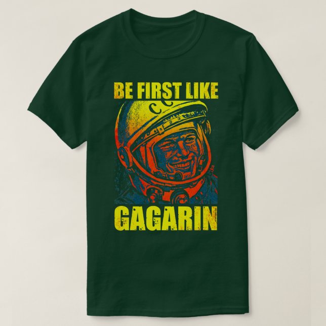 Juri Gagarin Sowjetkosmonauten Astronaut 10 T-Shirt (Design vorne)