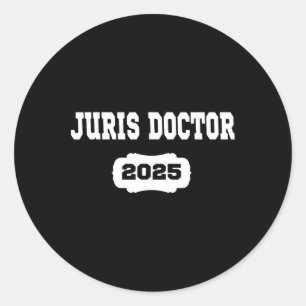 Juris Doctor Est 2025 Juris Doktor Anwaltsanwaltss Runder Aufkleber