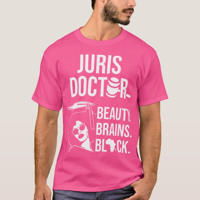 Juris Doktor der Jurisprudenz Black Law School Gra T-Shirt (Vorderseite)