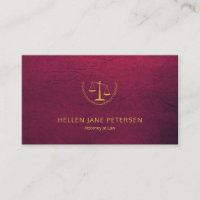 Jurist in elegantem goldbordeauxfarbenem Leder-Loo