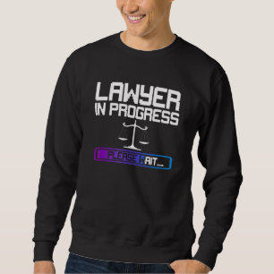 Jurist in laufenden Scales der Juristischen Fakult Sweatshirt