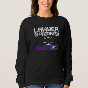 Jurist in laufenden Scales der Juristischen Fakult Sweatshirt