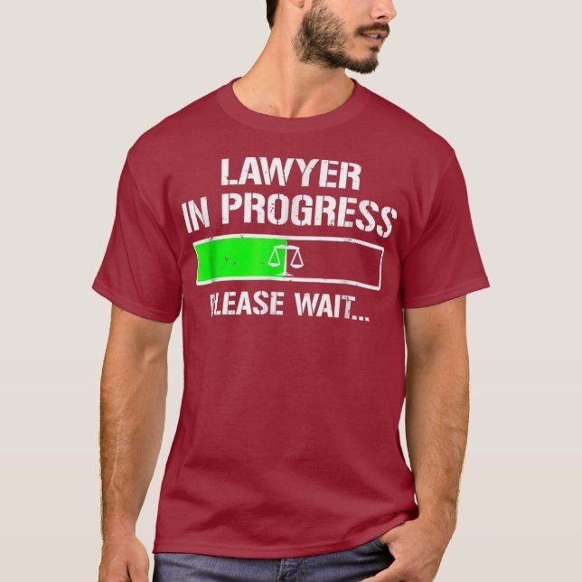 Jurist in Progress Funny Law School Student T-Shir T-Shirt (Vorderseite)