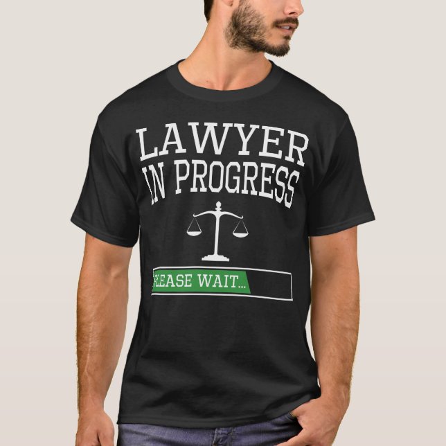 Jurist in Progress Schüler der Funny Law School T-Shirt (Vorderseite)