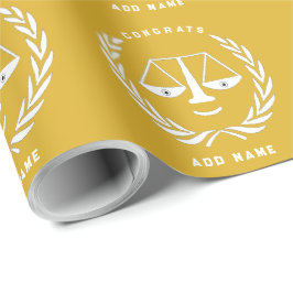 Jurist Law School Grad Geschenk Geschenkpapier