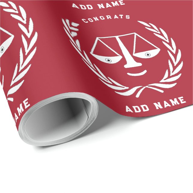 Jurist Law School Grad Geschenk Geschenkpapier (Rolleneckpunkt)