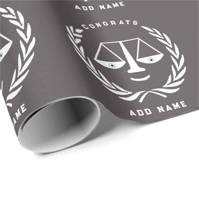 Jurist Law School Grad Geschenk Geschenkpapier (Rolleneckpunkt)