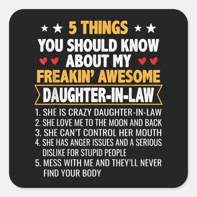 Jurist und Mutter von Jurykinder Quadratischer Aufkleber (Vorderseite)