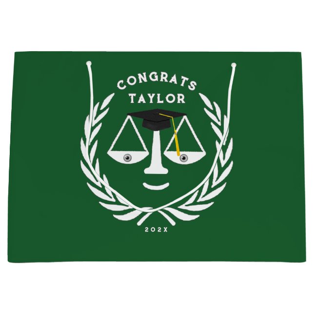 Juristenakademie Grad große Geschenktasche Geschenktüte (Vorderseite)