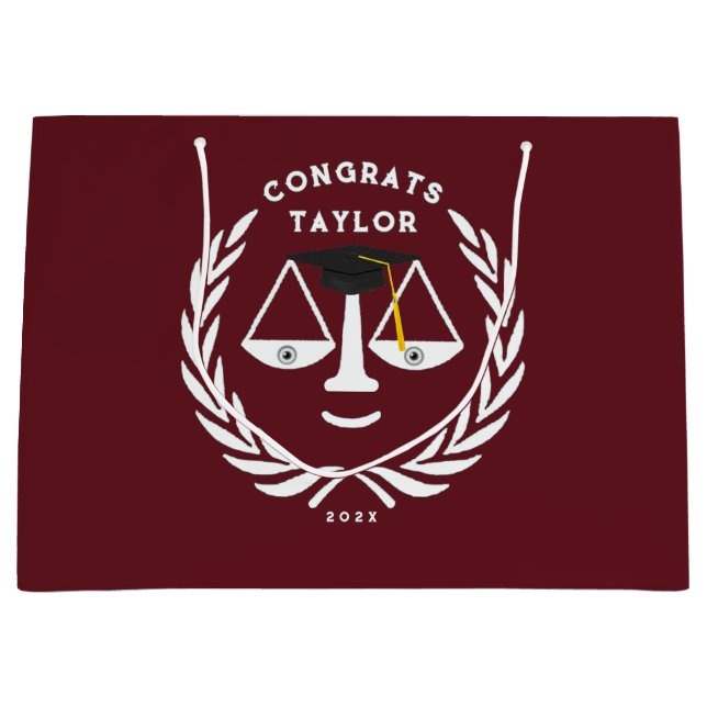 Juristenakademie Grad große Geschenktasche Geschenktüte (Vorderseite)