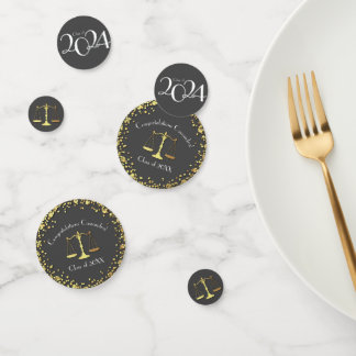 Juristenakademie Gray Gold Konfetti