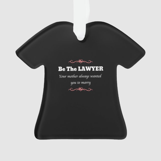 Juristenanwältin - Abschluss Ornament (Vorderseite)