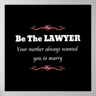 Juristenanwältin - Abschluss Poster