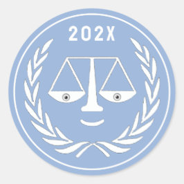 Juristenhochschule Grad Runder Aufkleber