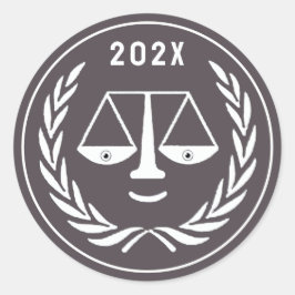 Juristenhochschule Grad Runder Aufkleber