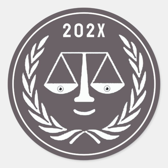 Juristenhochschule Grad Runder Aufkleber (Vorderseite)