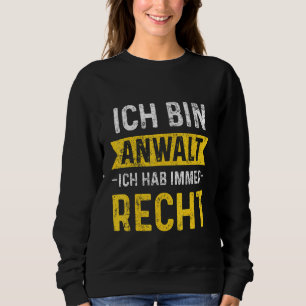 Juristenrichter Jura Juristenjurist Jurist Student Sweatshirt