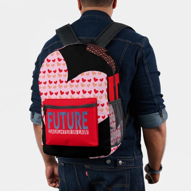 Juristentochter, rotgraue Liebe Bedruckter Rucksack (Insitu (Modell))