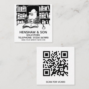 Juristische Dienste - Anwälte fördern Quadratische Visitenkarte