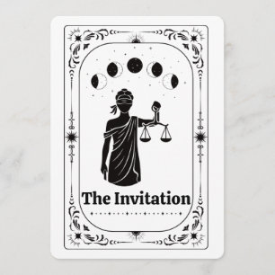 Juristische Fakultät Abschlussfeier Tarot Anwalt A Einladung
