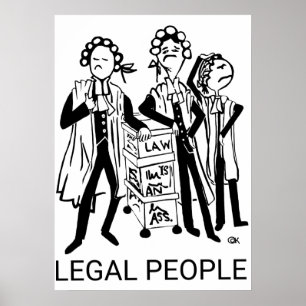 Juristische Personen Poster