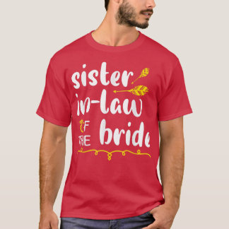 Juristische Schwester der Braut Gräuel glückliche  T-Shirt
