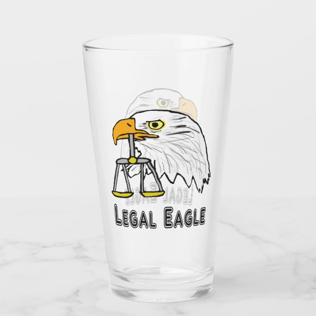 Juristischer Adler Glas (Vorderseite)